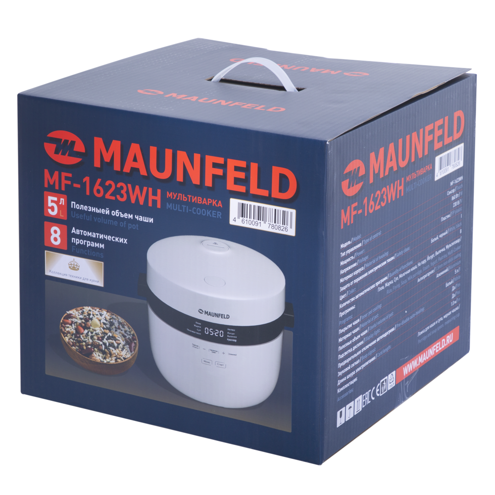 Мультиварка MAUNFELD MF-1623WH фото 3 Мультиварка MAUNFELD MF-1623WH фото 3