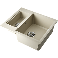 Мойка Omoikiri Sakaime 60-2-BE Tetogranit/ваниль