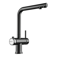 Смеситель Omoikiri Hotaru-GM-WH латунь/вороненая сталь/белый