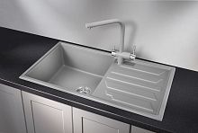 8601, АЛЮМИНИУМ, кухонная мойка, кварц