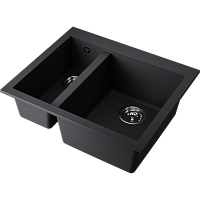 Мойка Omoikiri Bosen 59-2-BL Tetogranit/черный