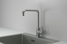 KS-7110, МАТОВАЯ СТАЛЬ, СМЕСИТЕЛЬ КУХОННЫЙ KITCHEN SPACE