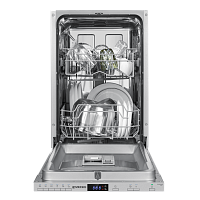 Посудомоечная машина узкая встраиваемая MEFERI MDW4562 LIGHT, 45 см, 9 комплектов посуды, 6 программ