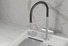 KS-8277, НЕРЖ, СМЕСИТЕЛЬ КУХОННЫЙ KITCHEN SPACE