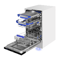 Посудомоечная машина с авто-открыванием MAUNFELD MLP45230 Light Beam Wi-Fi