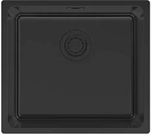 Мойка Paulmark YUNI 49 UNI, нерж. сталь, YU49-MBN, матовый черный NANO-PVD, 490х440мм, Paulmark