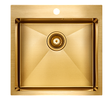 Мойка Paulmark нерж. сталь Paulmark AISI304 VELTEN 51, PM905151-BG, брашированное золото, PVD, 510х5