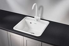 5001, БЕЛЫЙ, кухонная мойка, СтандАРТ кварц