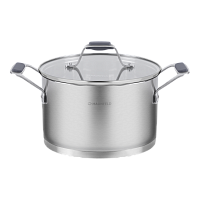 Кастрюля MAUNFELD MADISON MF40MS01CR из нержавеющей стали со стеклянной крышкой, 20 см, 3,6 л.