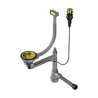 Арматура для одночашевых моек с прямоугольным переливом Omoikiri WK-1-A-LG