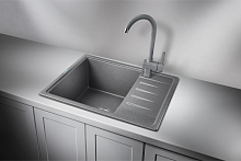 5803, ГРАФИТ, кухонная мойка, СтандАРТ кварц
