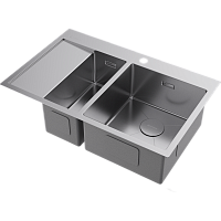 Мойка Omoikiri Akisame 78-2-R-IN нерж. сталь/нержавеющая сталь