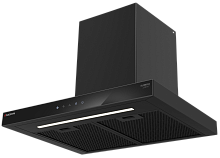 Вытяжка кухонная MEFERI SLIMBOX60BK COMFORT, 60 см, купольная, черная, производительность 950 м3/ч, 