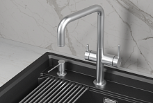 KS-8275, НЕРЖ, СМЕСИТЕЛЬ КУХОННЫЙ KITCHEN SPACE