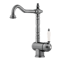 Смеситель Omoikiri Kyoto 2 Plus-SI латунь/античное серебро