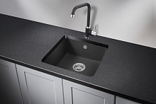 3801, ЧЁРНЫЙ, кухонная мойка, кварц