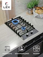 Газовая варочная панель домино Lex GVS 321 IX
