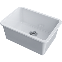 Мойка Omoikiri Torishima 67-U/I-WH Glossy Natceramic/белый глянцевый