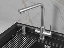 5015, НЕРЖ, СМЕСИТЕЛЬ КУХОННЫЙ