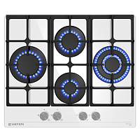Варочная панель газовая  MEFERI MGH604WH GLASS ULTRA
