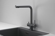 KS-7011, ГРАФИТ МАТОВЫЙ, СМЕСИТЕЛЬ КУХОННЫЙ