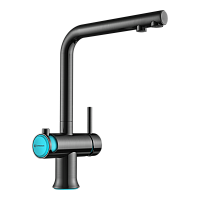 Смеситель Omoikiri Hotaru-IN-B латунь/нержавеющая сталь/голубой