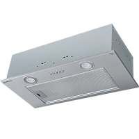 Вытяжка кухонная MEFERI INBOX60IX LIGHT, 60 см, встраиваемая, серая, производительность 650 м3/ч, 3 