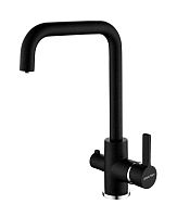 Смеситель для кухни Paulmark Logas, черный, Lo213021-308, Paulmark