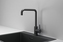 KS-7110, ЧЕРНЫЙ МАТОВЫЙ, СМЕСИТЕЛЬ КУХОННЫЙ