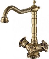 Смеситель ZorG Antic A 3005K-BR для кухонной мойки