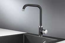 0041, ЧЁРНЫЙ, СМЕСИТЕЛЬ КУХОННЫЙ