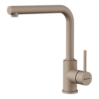 Смеситель Omoikiri Nakagawa-P-SA латунь/бежевый