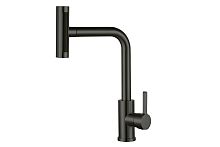 Смеситель ZORG для мойки графит с выдвижным изливом SH 093 PVD GRAFIT