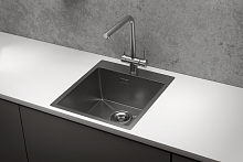 4600, СТАЛЬ САТИН, стальная кухонная мойка