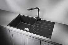 8601, ТУРМАЛИН, кухонная мойка, кварц