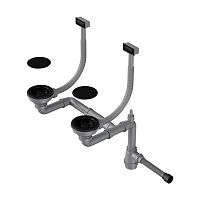 Арматура для двухчашевых моек Omoikiri WK-2C-GB