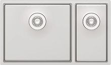 Мойка Florentina "Оптима-HM" 460/220.400.20.10, сатинированная, перелив в чаше