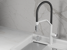 9012, АРКТИК (БЕЛЫЙ), СМЕСИТЕЛЬ КУХОННЫЙ