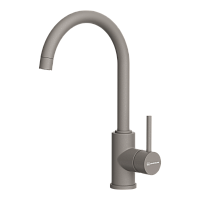 Смеситель Omoikiri Shinagawa-P-GR латунь/leningrad grey