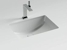 Раковина встраиваемая снизу под столешницу Эра 520x370x210, с отверстием слива - перелива CN7032