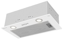Вытяжка кухонная MEFERI INBOX52WH LIGHT, 52 см, встраиваемая, белая, производительность 650 м3/ч, 3 