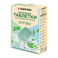 Таблетки для посудомоечной машины MEFERI Nature 100 шт.