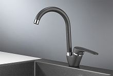 1024, ГРАФИТ (ЧЁРНО-СЕРЫЙ), СМЕСИТЕЛЬ КУХОННЫЙ