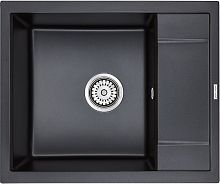 Мойка Paulmark FLUGEN 50-600, IT-GRANIT, PM216050-BLM, черный металлик, 600х500 мм, Paulmark