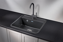 5601, ГРАФИТ, кухонная мойка, СтандАРТ кварц