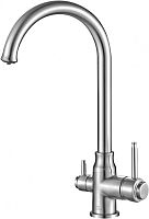 Смеситель ZorG Steel Hammer SH 763 CR для кухонной мойки