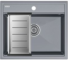 Мойка Paulmark STEPIA 60, IT-GRANIT + Коландер Paulmark ADVANCE брашированная нерж. сталь, PM115951-