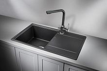 7804, ТУРМАЛИН, кухонная мойка, кварц