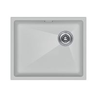 Мойка Paulmark LUMI 55UNI-SKEW, IT-GRANIT, LU55SK-WH, белый, 555х440, Paulmark