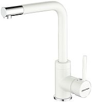 Смеситель для кухни Paulmark Honner, белый матовый полностью, Ho212018-431TW(WH), Paulmark